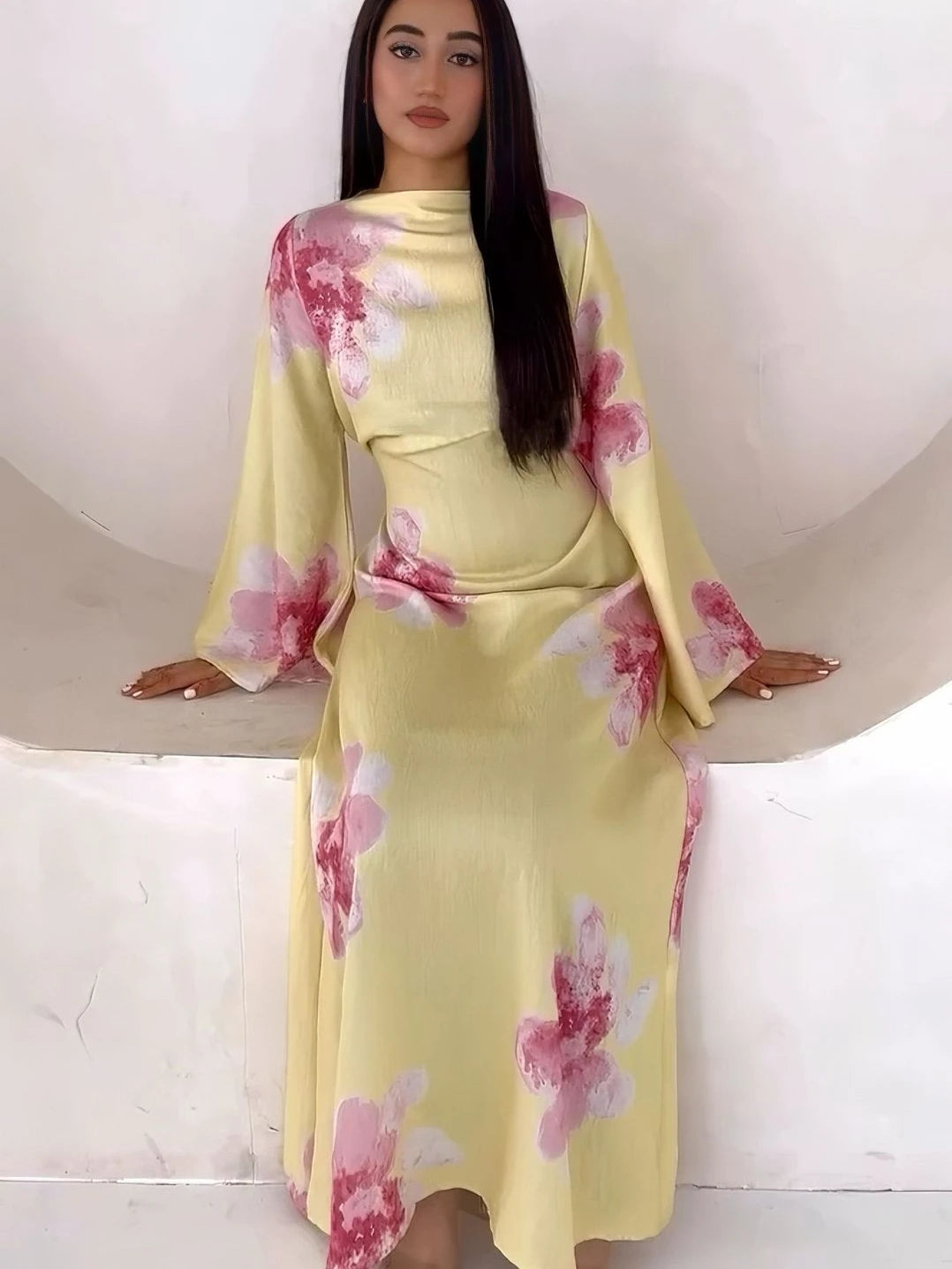 Eid Abaya Women Party Print Dress Muslim Jalabiya Dubai Vestidos Largos Party Caftan Kaftan Arab Long Robe 2025 Ramadan Dresses