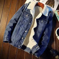 Winter Fleece-lined Thickened Denim Jacket