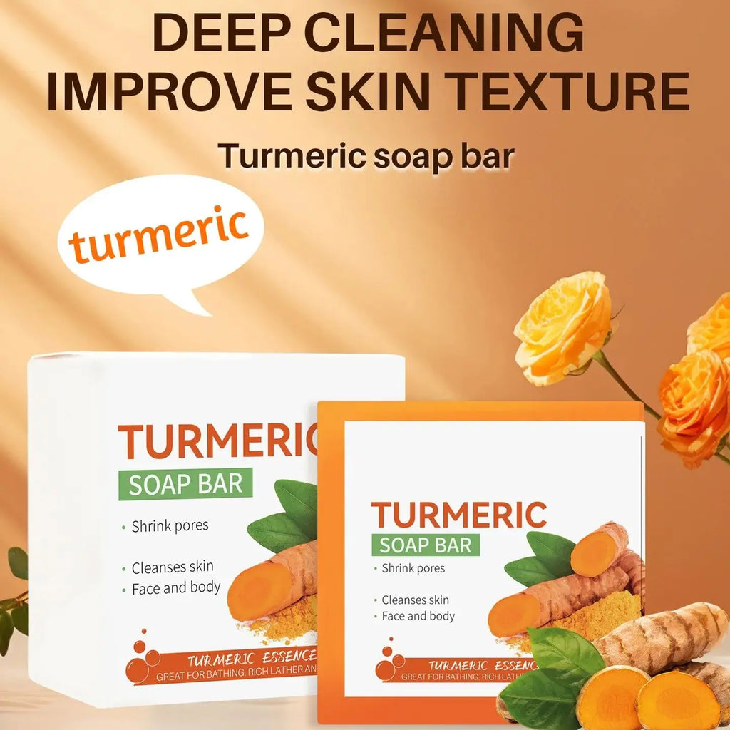 Hand Made Turmeric  Face Soap Tender Skin Care Beauty