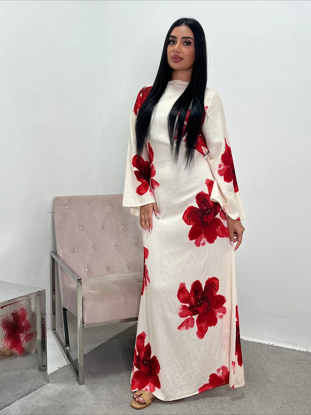 Eid Abaya Women Party Print Dress Muslim Jalabiya Dubai Vestidos Largos Party Caftan Kaftan Arab Long Robe 2025 Ramadan Dresses