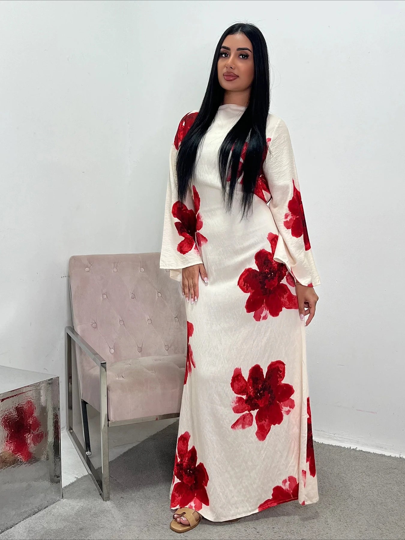 Eid Abaya Women Party Print Dress Muslim Jalabiya Dubai Vestidos Largos Party Caftan Kaftan Arab Long Robe 2025 Ramadan Dresses