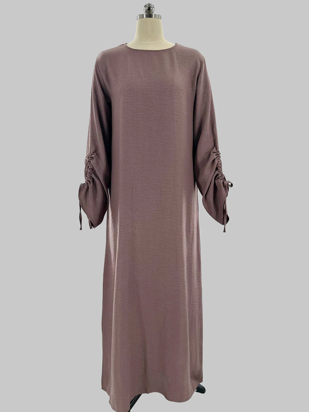 Eid Islamic Modest Dress for Women Abaya Lace-up Sleeve Morocco Casual Ramadan Vestidos Prayer Kaftan Dubai Muslim Long Robe